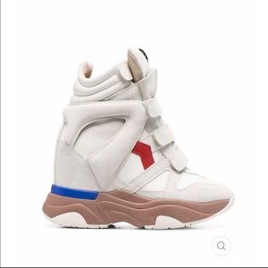 ISABEL MARANT BALSKEE TOUCH-STRAP SUEDE
SNEAKERS